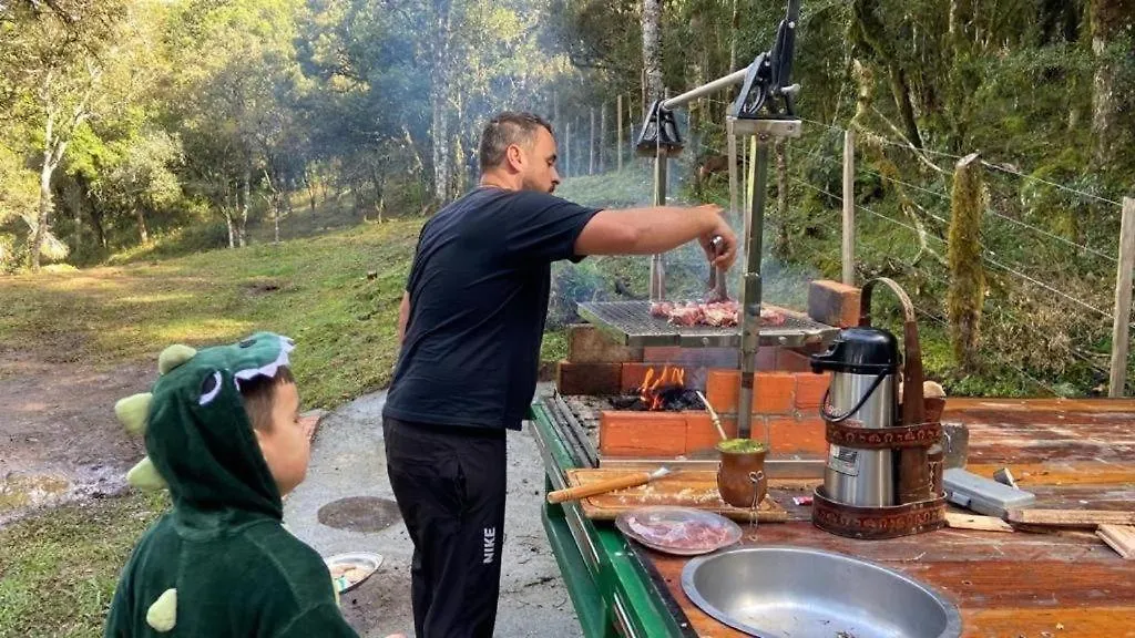 Gospodarstwo wiejskie Chales Recanto Do Vale - Gralha Azul Bom Jardim da Serra