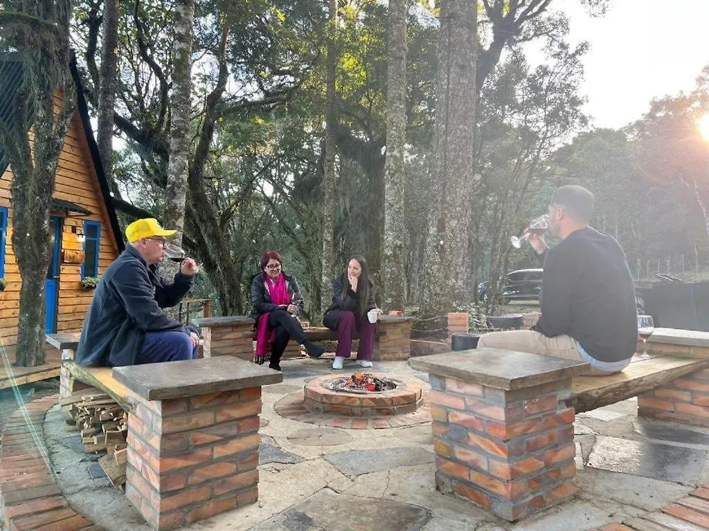 Gospodarstwo wiejskie Chales Recanto Do Vale - Gralha Azul Bom Jardim da Serra